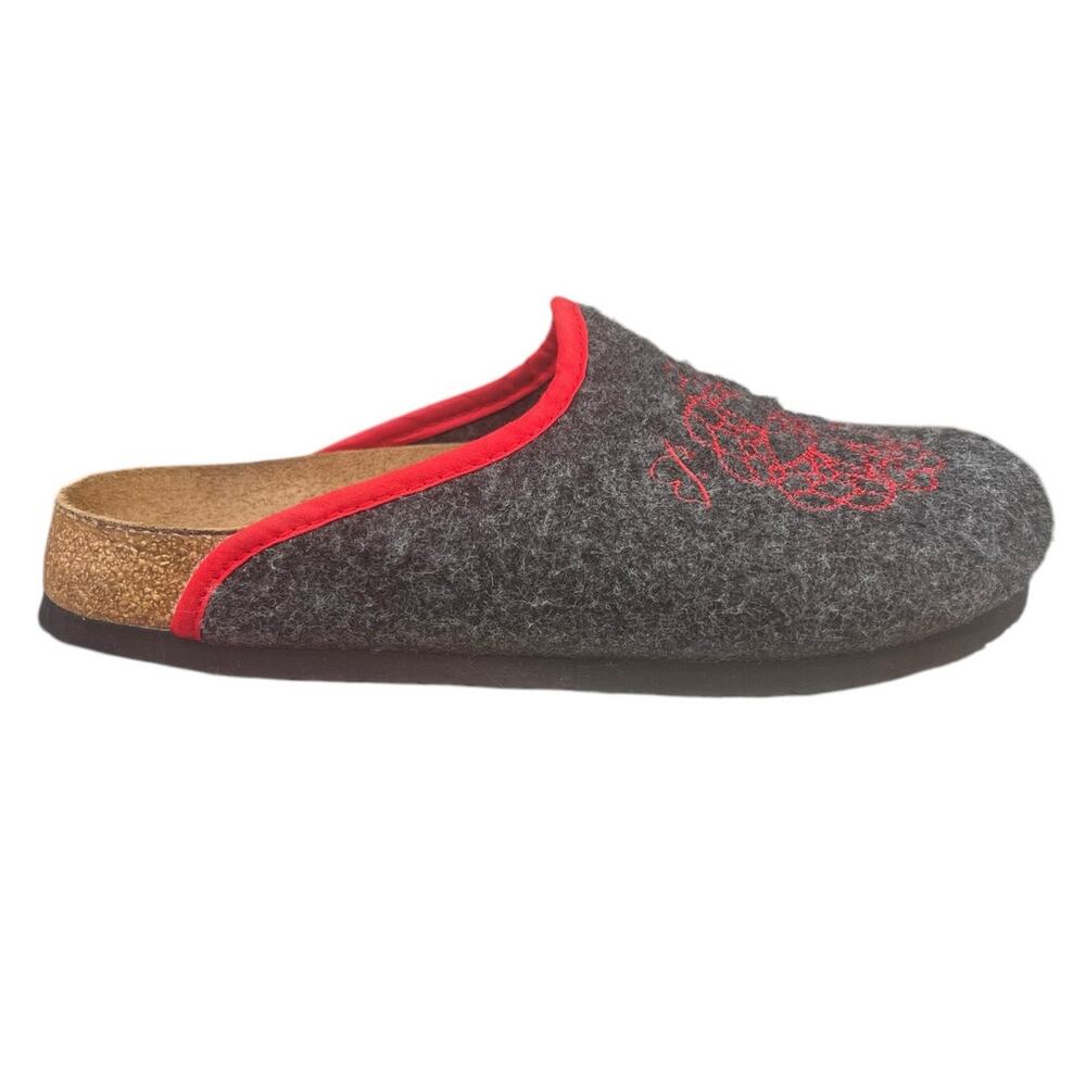 Papillio Gray and Red Women's Loafers